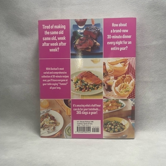 Recipes Book Rachael Ray 365: No Repeats Cooking Recipes Cookbook - Picture 2 of 2